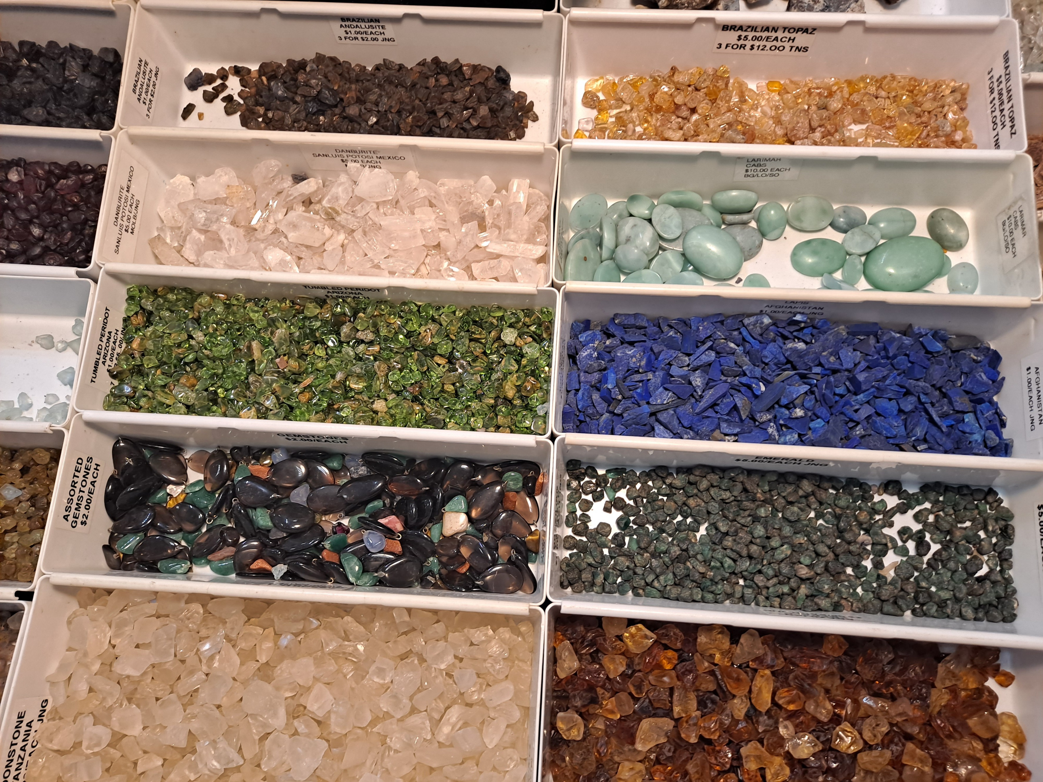 Vendor selling rough cutting material.