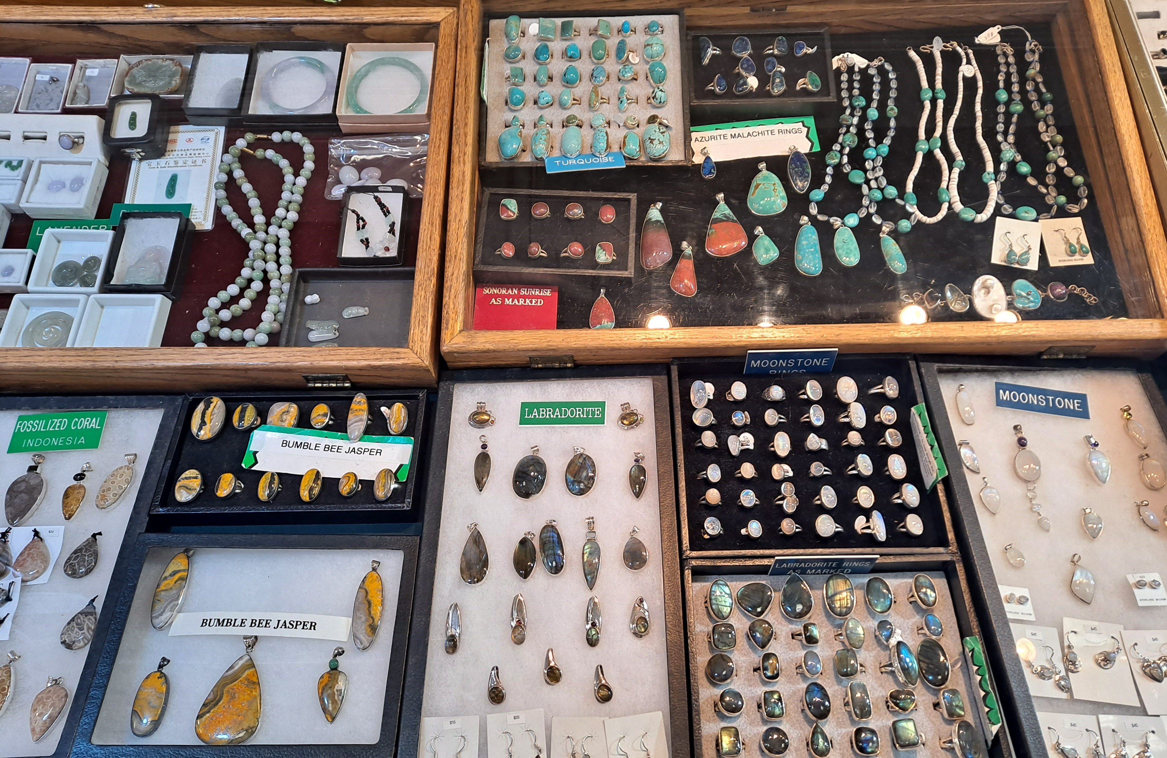 Vendor selling jewelry